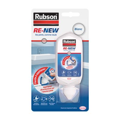 Mastic rénovation d'étanchéité cuisine et bains Re-new blanc 100 ml RUBSON