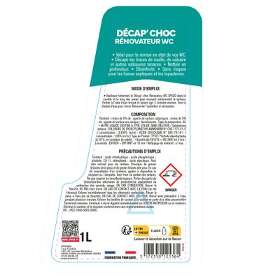 Rénovateur décapeur pour WC Décap'choc 1 l SPADO