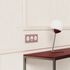 Plaque de finition 3 postes Odace 2025 rose grenat - SCHNEIDER ELECTRIC