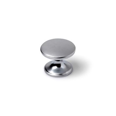 Bouton de meuble rond chromé mat diamètre 33 mm REI