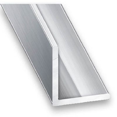Cornière égale aluminium argent brillant 20 x 20 x 1,5 mm 2,50 m CQFD