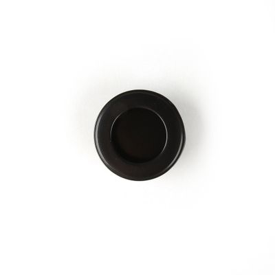 Bouton de meuble cuvette acier noir mat 44 x 44 x 13 mm REI