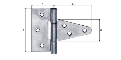 Penture anglaise 75 mm zinguée ALBERTS