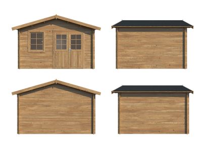 Abri de jardin bois autoclave Marron Valentine 11m² Livraison à domicile incluse