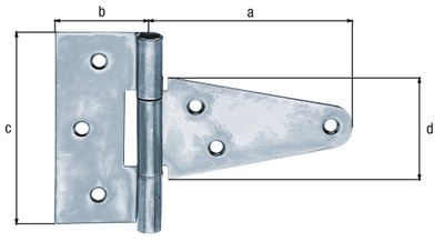 Penture anglaise 100 mm zinguée ALBERTS
