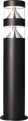 Borne extérieur LED 40cm Castellane noir IP44 1000 lumens blanc chaud - ARLUX