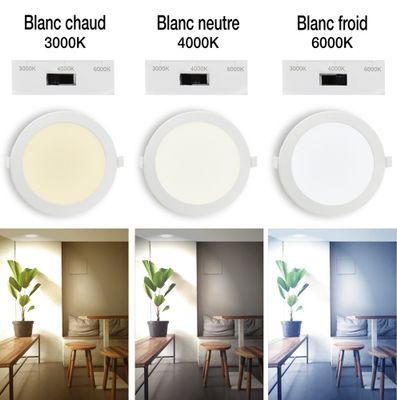 Spot LED encastrable extra-plat Ø115 mm Blanc - Saturn ARLUX