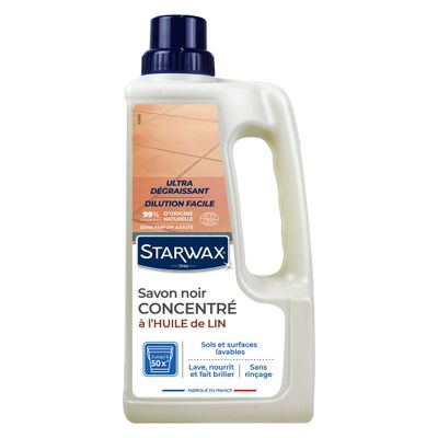 Savon noir à l'huile de lin concentré 1 l STARWAX