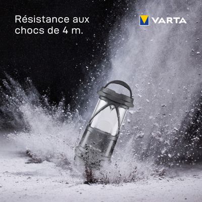 Lampe de camping/ Lanterne extra résistante IP67 6AA 450lm VARTA