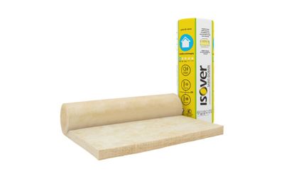 Rouleau de laine de verre pour combles aménagés - Épaisseur 60 mm - l.1,20 x L.10 m ISOVER