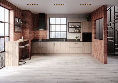 Porte pour meuble de cuisine Nature syncron naturel 70 x 45 cm OFITRES