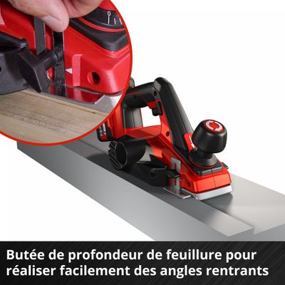 Rabot électrique sans fil 82 mm TE-PL 18/82 Li-Solo EINHELL