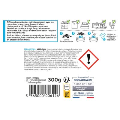 Destructeur d'odeurs Fraîcheur matinale STARWAX