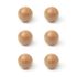 Bouton de meuble rond bois hêtre diamètre 29 mm par 6 REI