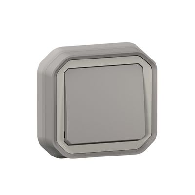 Interrupteur ou va et vient encastrable Plexo gris IP55 - LEGRAND