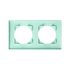 Plaque de finition 2 postes vert d'eau Casual Evo - DEBFLEX