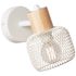 Spot GIADA E14 28W blanc et bois - BRILLIANT