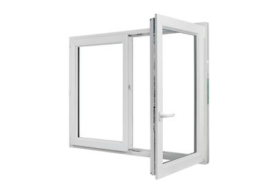 Fenêtre PVC 2 vantaux oscillant-battant hauteur 75 x largeur 120 cm