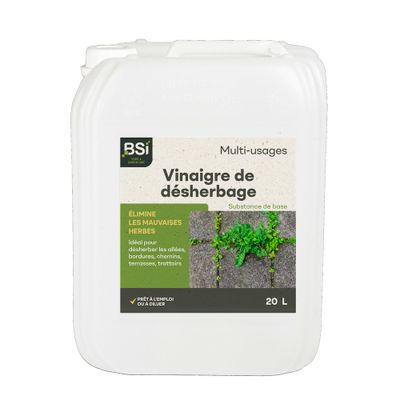 Désherbant naturel au vinaigre 9,5 % bidon de 20 L - BSI