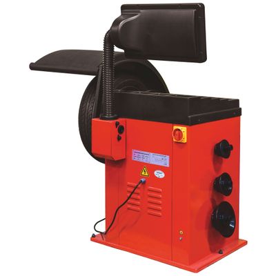 Équilibreuse de pneus avec écrou papillon à verrouillage rapide