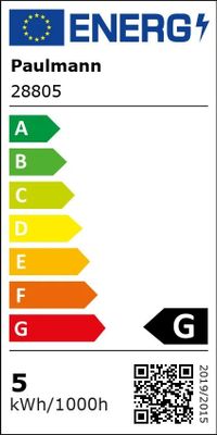 Ampoule LED GU5.3 blanc/noir 4.9 W = 440 lumens blanc chaud - PAULMANN