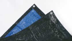 Couverture Imperméable Sol Bâche Plastique Noire PROMORE 4x5m - Polyéthylène 0.1mm épais - Imperméable - Protection Sol Et Chantier Bâche Jardin Noir