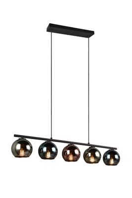 Suspension E14 Sheldon verre multicolore 5x10W - REALITY