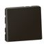 Bouton poussoir encastrable avec voyant lumineux 2 modules Noir - Mosaic LEGRAND