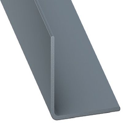 Cornière égale PVC gris titane 20 x 20 mm 2 m CQFD