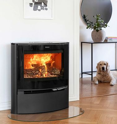 Poêle à bois 6.5 kW ADURO 15 LUX 7 étoiles flammes vertes, Livraison à domicile incluse - ADURO