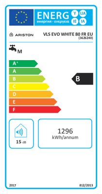 Chauffe-eau électrique ultra plat Velis White 80 l ARISTON