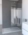 Paroi de douche à l'italienne 80x200 cm profilé chrome verre miroir 8 mm Parma - AURLANE
