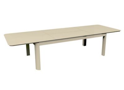 Table de jardin à rallonge DARIUS aluminium crème 230/350 x 120 cm, Livraison à domicile incluse - PROLOISIRS