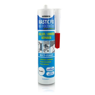 Mastic Fix MS polymère blanc 290 ml FITT