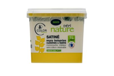 Peinture naturelle murale Indien satin 1 L - DEFI NATURE