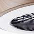 Plafonnier ventilateur LED Slimline bois et noir 40W 4700 lumens RGBW - BRILLIANT