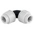 Raccord plastique coude égal pour tubes PE diamètre 25 mm FITT