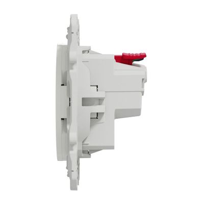 Prises 2 pôles + terre Odace 2011 affleurante blanc par 10 - SCHNEIDER ELECTRIC