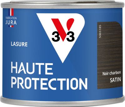 Lasure Haute Protection 8 ans satin noir charbon 125 mL - V33