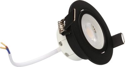 Spots LED encastrables orientables module remplaçable Noir par 3 - Ruby ARLUX