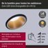 Spot LED encastrable salle de bain IP65 module remplaçable anti-éblouissement Noir/or - Cole PAULMANN