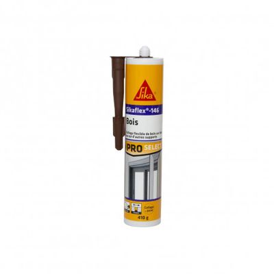 Colle à bois Sikaflex 146 marron cartouche 410 g - SIKA