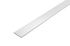 Profilé plat pour baie aluminium blanc 50 mm x 250 cm CLOSY