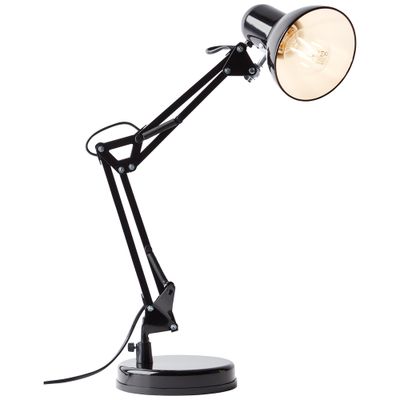 Lampe à poser E27 Henry noir 28W - BRILLIANT