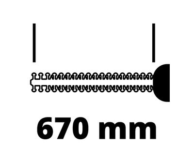 Taille-haie électrique 700 W lame 67 cm GE-EH7067 EINHELL