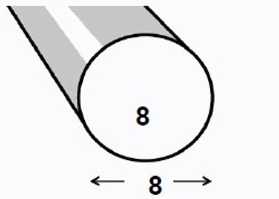 ROND SERRURIER ACIER LAMINE A CHAUD VERNI 8 1M CQFD