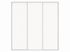 Portes de placard coulissantes blanc veiné 3 vantaux H 2,50 m x L 1,80 m OPTIMUM