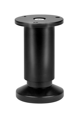 Pied aluminium noir à visser hauteur réglable 100 à 120 mm CIME