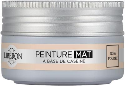 Peinture meuble bois à la caséine mat rose poudré 75 mL - LIBERON