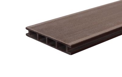Lame de terrasse composite marron WPC - 22 x 145 x 2200 mm - SAB COMPOSITES
